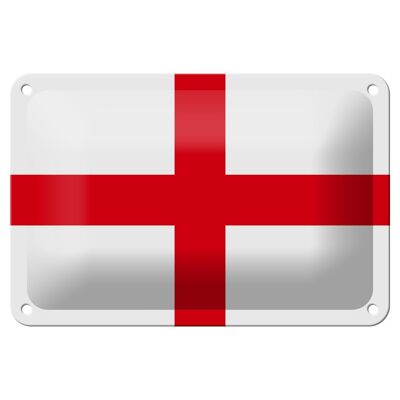 Cartel de chapa con bandera de Inglaterra, 18x12cm, decoración de la bandera de Inglaterra