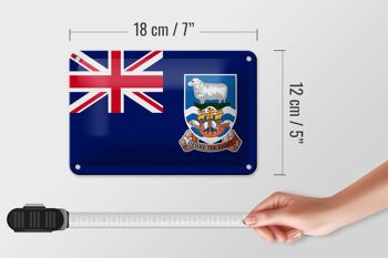 Drapeau en étain des îles Falkland, 18x12cm, décoration des îles Falkland 5