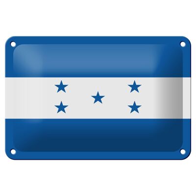 Targa in metallo Bandiera Honduras 18x12 cm Decorazione bandiera dell'Honduras