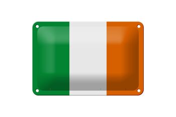 Signe en étain drapeau de l'irlande 18x12cm, décoration du drapeau de l'irlande 1