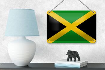 Drapeau en étain de la Jamaïque, 18x12cm, décoration du drapeau de la Jamaïque 4