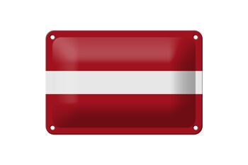 Signe en étain drapeau de la lettonie, 18x12cm, décoration du drapeau de la lettonie 1