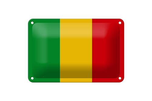 Blechschild Flagge Malis 18x12cm Flag of Mali Dekoration