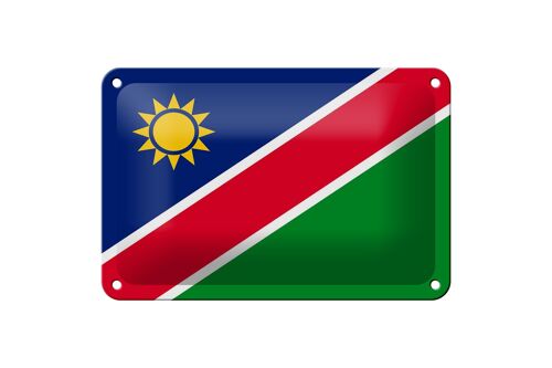 Blechschild Flagge Namibias 18x12cm Flag of Namibia Dekoration