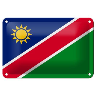 Targa in metallo Bandiera della Namibia 18x12 cm Decorazione bandiera della Namibia