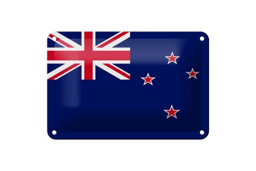 Blechschild Flagge Neuseelands 18x12cm Flag of New Zealand Dekoration