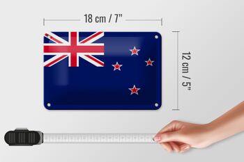 Signe en étain drapeau de la nouvelle-zélande, 18x12cm, décoration du drapeau de la nouvelle-zélande 5
