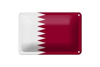 Drapeau du Qatar en étain, 18x12cm, décoration du drapeau du Qatar 1