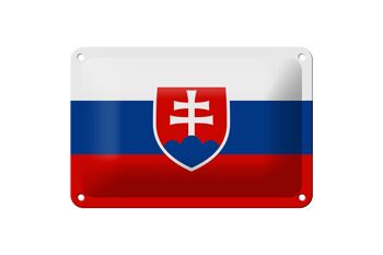 Drapeau en étain de la slovaquie, 18x12cm, décoration du drapeau de la slovaquie 1