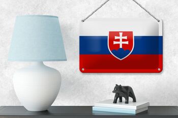 Drapeau en étain de la slovaquie, 18x12cm, décoration du drapeau de la slovaquie 4