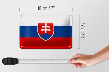 Drapeau en étain de la slovaquie, 18x12cm, décoration du drapeau de la slovaquie 5