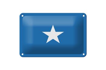 Signe en étain drapeau de la somalie 18x12cm, décoration du drapeau de la somalie 1