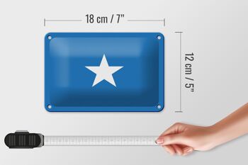 Signe en étain drapeau de la somalie 18x12cm, décoration du drapeau de la somalie 5