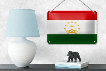 Drapeau en étain du tadjikistan, 18x12cm, décoration du drapeau du tadjikistan 4