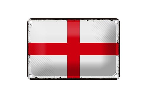 Blechschild Flagge Englands 18x12cm Retro Flag of England Dekoration