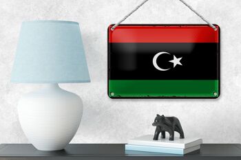Drapeau de la Libye en étain, 18x12cm, décoration rétro, drapeau de la Libye 4