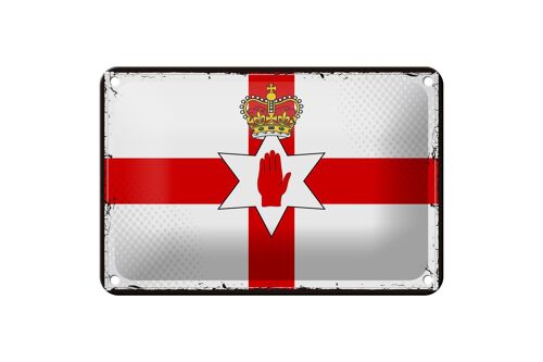 Blechschild Flagge Nordirland 18x12cm RetroFlag Dekoration