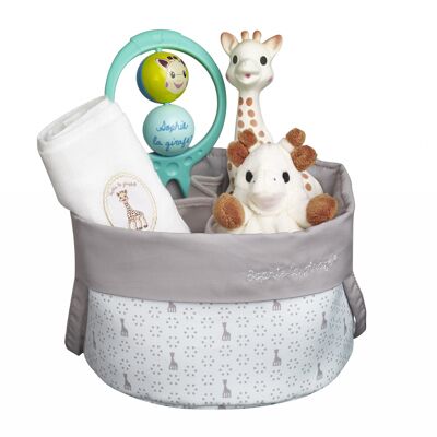 Sophie la girafe birth basket