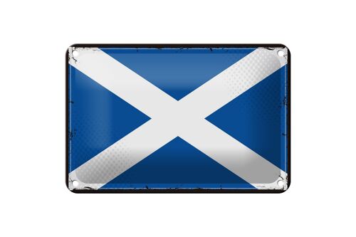 Blechschild Flagge Schottlands 18x12cm Retro Flag Scotland Dekoration