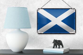 Signe en étain drapeau de l'écosse, 18x12cm, drapeau rétro, décoration écossaise 4