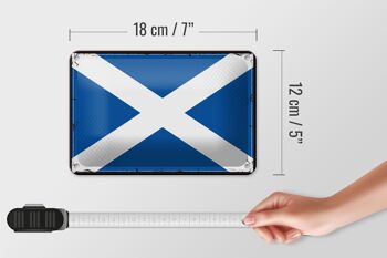 Signe en étain drapeau de l'écosse, 18x12cm, drapeau rétro, décoration écossaise 5