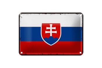 Drapeau en étain de la slovaquie, 18x12cm, drapeau rétro de la slovaquie, décoration 1