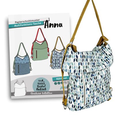 Sewing pattern multifunctional bag Anna