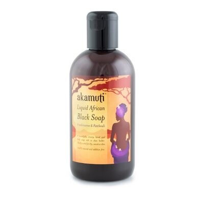 Akamuti Flüssige Afrikanische Schwarzseife mit Duft 250ml