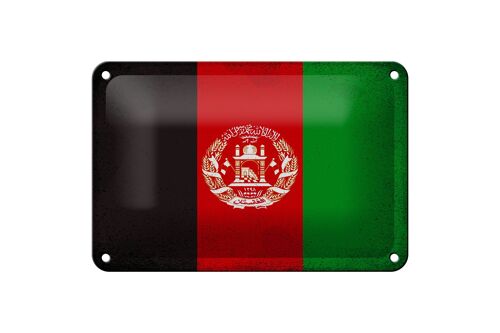 Blechschild Flagge Afghanistan 18x12cm Afghanistan Vintage Dekoration