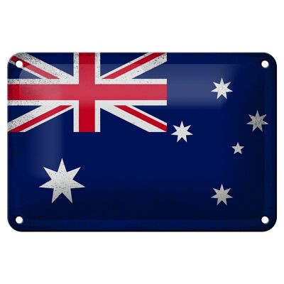 Blechschild Flagge Australien 18x12cm Australia Vintage Dekoration