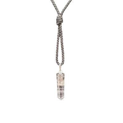 Pencil Pendant - Clear Quartz - 25-30mm