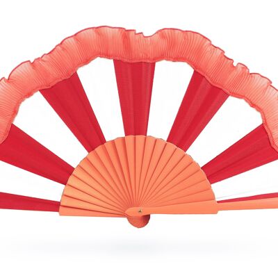 Hand-Fan Napoli Red