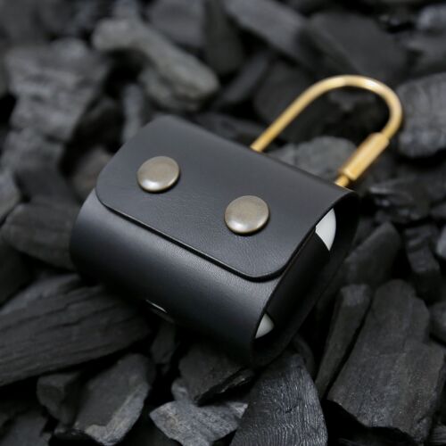 Leather Apple AirPods Case For AirPods Pro 2 & 1, AirPods Gen 3, AirPods Gen 1 & 2 – Black