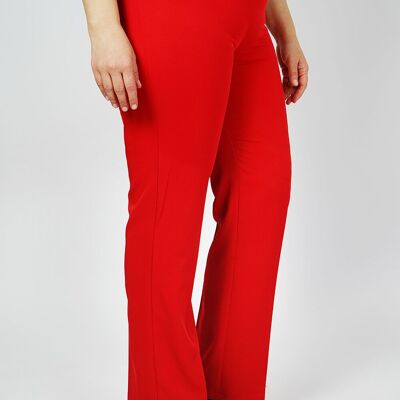 Straight cut pants - NILOVA RED