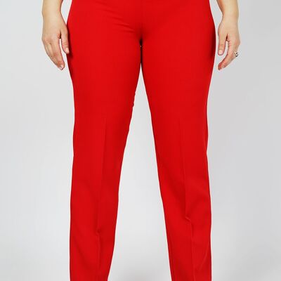 Straight cut pants - NILOVA RED