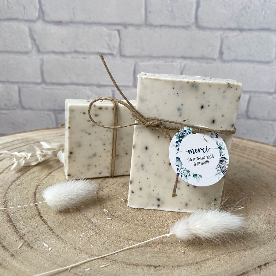 Jabón sólido - gracias por ayudarme a crecer - regalo de guardería, fin de curso escolar