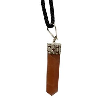 Pendentif Crayon - Aventurine Rouge - 25-30mm 1