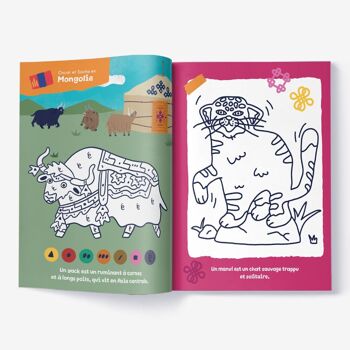 NOUVEAU ! Le cahier de coloriage enfants - Dès 3 ans - Les animaux du monde 2