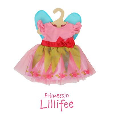 Doll dress "Princess Lillifee" with pink bow, size 35-45cm