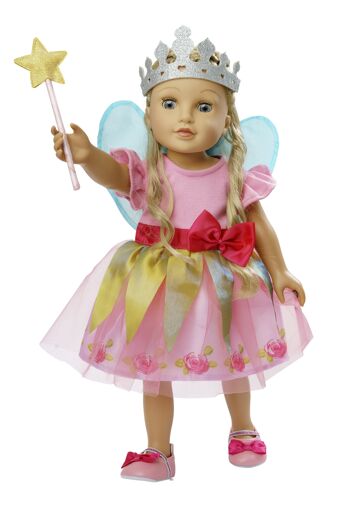 Ensemble d'accessoires pour poupée "Princesse Lillifee", 3 pièces : ballerines, couronne à paillettes et baguette magique, taille. 38-45cm 5