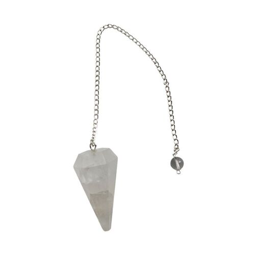 Pendulum with Chain - White Agate