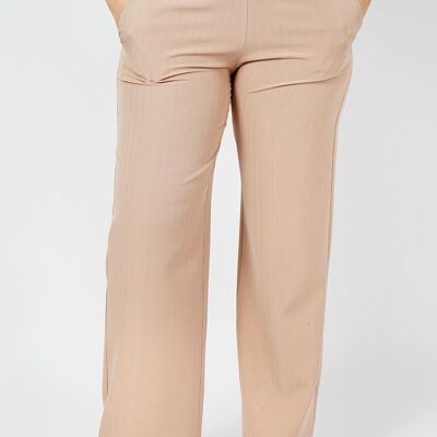 Pantalon de tailleur stretch- NIPLYO NUDE