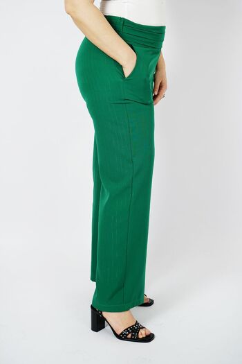 Pantalon de tailleur stretch - NIPLYO VERT 2