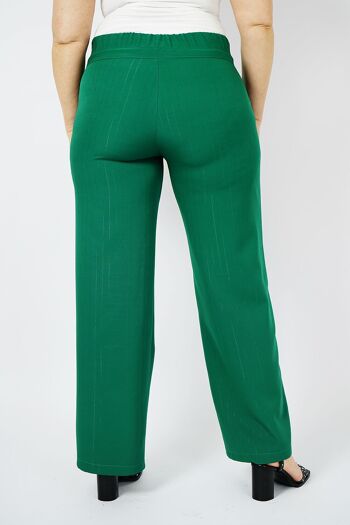 Pantalon de tailleur stretch - NIPLYO VERT 4