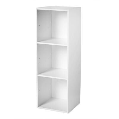 3 compartment storage unit - White