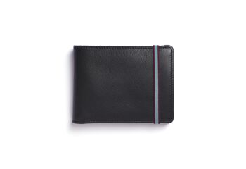 Portefeuille-portemonnaie Noir avec élastique 2
