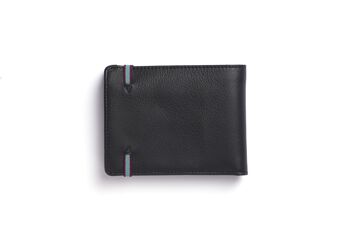 Portefeuille-portemonnaie Noir avec élastique 4