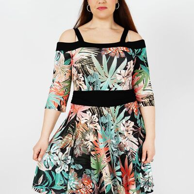 Skater dress - QAGATA MULTICO