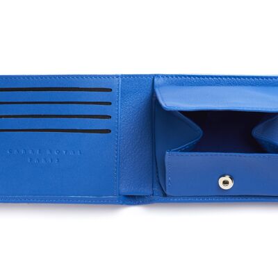 Portefeuille-portemonnaie Bleu-ciel avec élastique