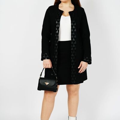 BLACK STRECH SKIRT - BLACK BAVINA